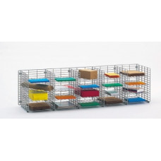 Mailroom Sorters and Office organizers 60"W x 12"D, 20 Pocket Wire Mail Sorter - FREE Quantity Shipping!