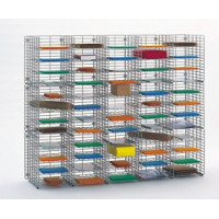 Mail Room Sorters and Office Organizers 60"W x 12"D, 60 Pocket Wire Mail Sorter - FREE Quantity Shipping!