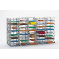 Mail Room Sorters and Office organizers 60"W Wall Hung 40 Pocket Wire Sorter, Legal Depth - FREE Quantity Shipping!